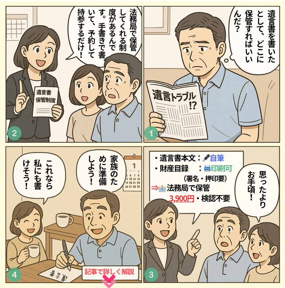 投稿：遺言書を安全・確実に保管！自筆証書遺言書保管制度を徹底解説