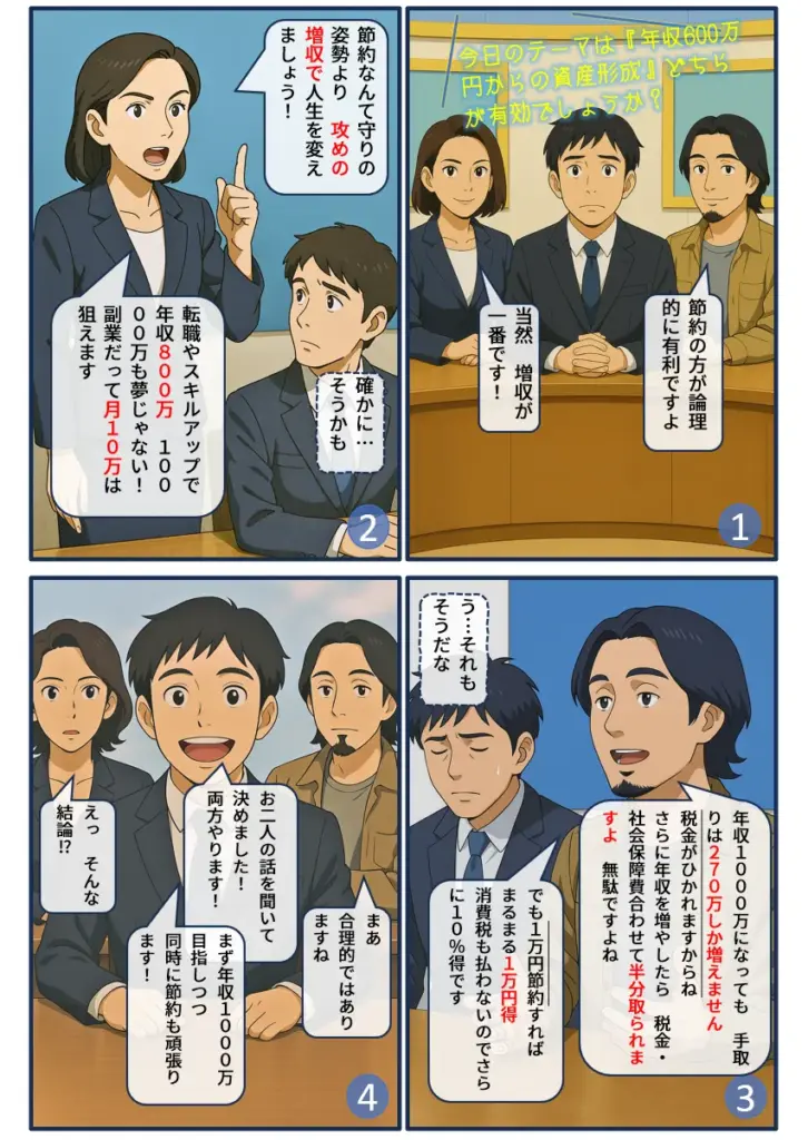 昇給より節約