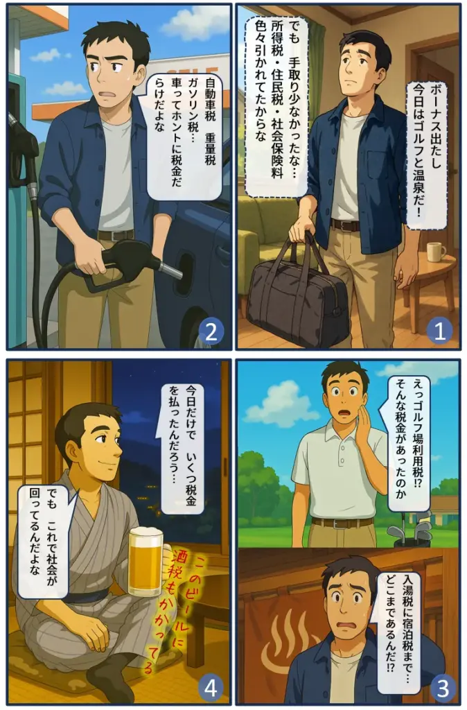休日のドライブ&温泉で気づいた“税金だらけの一日”