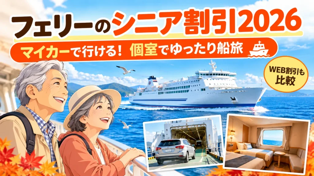 フェリーで楽しむシニア船旅 2026