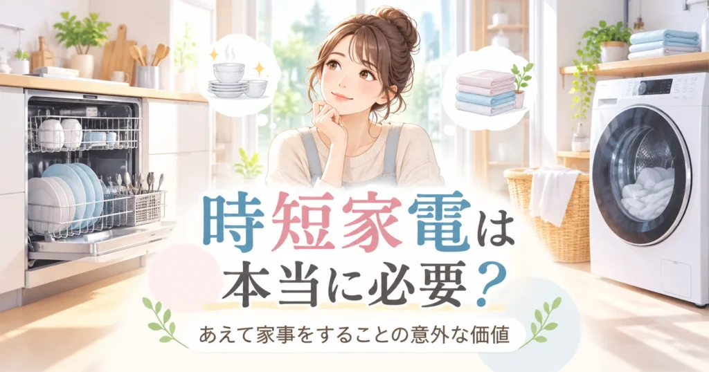 時短家電は本当に必要?
