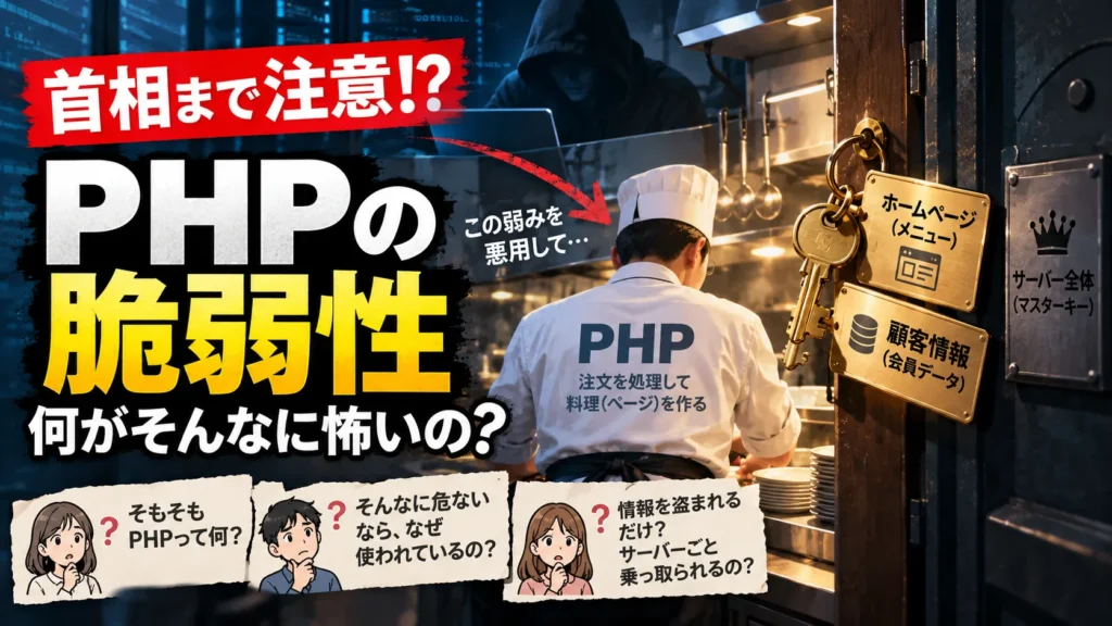 PHP脆弱性の裏側、迫る危険
