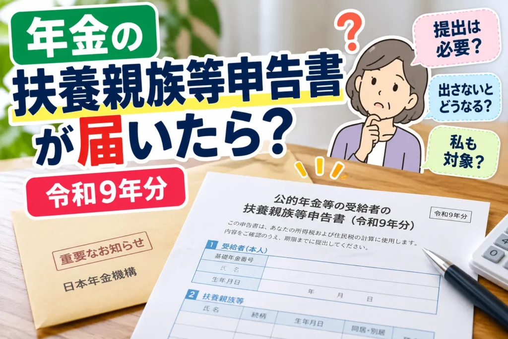 年金扶養親族等申告書の疑問解説
