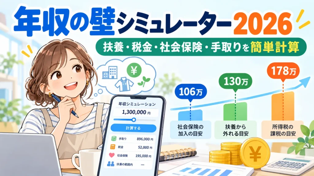 年収の壁シミュレーター2026